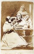 Francisco Goya Caricatura alegre oil